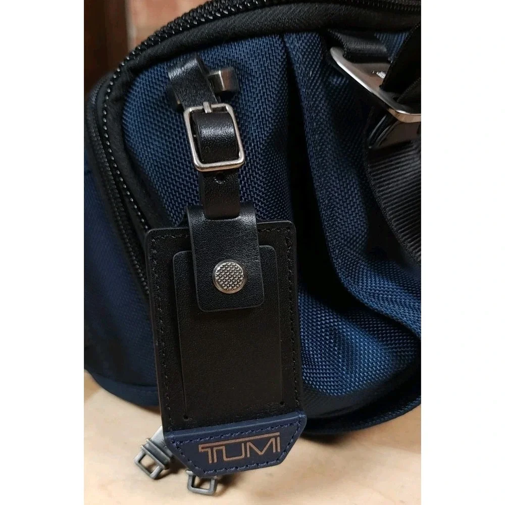 TUMI Alpha Bravo Platoon Sling Bag Backpack Navy Blue Nylon Crossbody 232799NVY